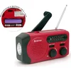 Аварийно AM/FM радио със соларно зареждане Denver SCR-2010MK2, ръчна манивела, вграден фенер и SOS сирена