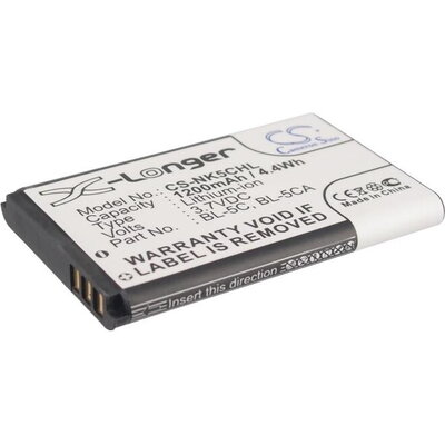 Батерия за телефон CAMERON SINO BL-5C, за Nokia 105 2700 3110 5130 6230 E50, 3.7V, 1200mAh