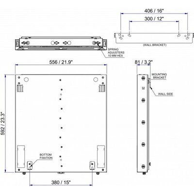 BalanceBox 400-70 Medium - Система за монтаж на стена на публични и интерактивни дисплеи от 55" до 75"