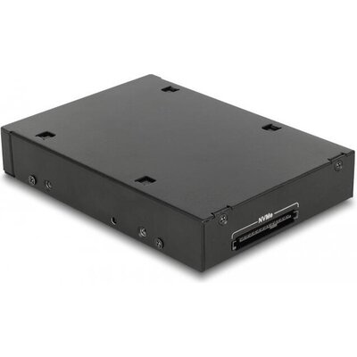 Чекмедже Delock 3.5″, За 1 x 2.5″ U.2 NVMe SSD или SATA / SAS HDD / SSD, Черен