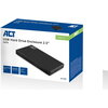 Чекмедже за твърд диск ACT AC1200, SATA, 2.5", USB-C 3.2 Gen1, Черен