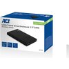 Чекмедже за твърд диск ACT AC1225, SATA, 2.5", USB-C 3.2 Gen2, Черен