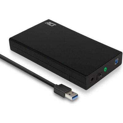 Чекмедже за твърд диск ACT AC1405, 3.5", SATA, USB 3.1 Gen1 (USB 3.0), Черен