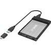 Чекмедже за твърд диск HAMA, 2.5", SSD, HDD, USB 3.2 Gen 1, SATA III, Черен