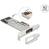 Вътрешна тава Delock, PCI Express Card за 1 x M.2 NVMe SSD - Low Profile Form Factor