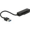 Конвертор Delock, USB 3.0 Type-A мъжко - SATA 6 Gb/s 22 pin, 2.5″ защитен калъф