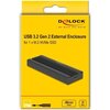 Външно чекмедже Delock, За M.2 NVMe PCIe SSD, USB-C 3.2 Gen 2, 10 Gbps