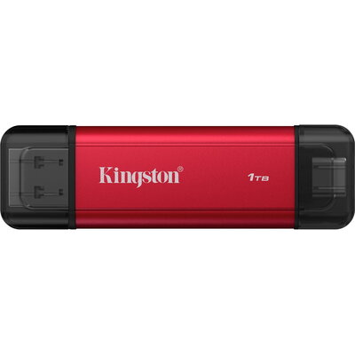 Флаш памет Kingston Dual USB-A/C Portable SSD 1TB - Black/Red