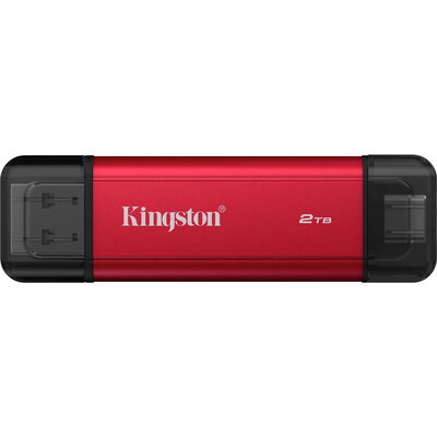 Флаш памет Kingston Dual USB-A/C Portable SSD 2TB - Black/Red