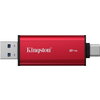 Флаш памет Kingston Dual USB-A/C Portable SSD 2TB - Black/Red