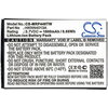 Батерия за радиостанция Motorola CLP1010, CLP1040, CLP1060, SL7500  LiIon  3,7V 1800mA Cameron Sino