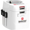 Адаптер SKROSS PRO Light, 2 x USB-A, World, Бял