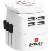 Адаптер SKROSS PRO Light 4 x USB-A, 1.302471, World, Бял