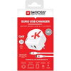 Адаптер-зарядно SKROSS Euro USB Charger AC65PD, USB-A, USB-C