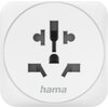 Travel Adapter тип E и F, 3-пинов, универсален, от цял ​​свят към Европа, бял