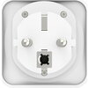Travel Adapter тип E и F, 3-пинов, универсален, от цял ​​свят към Европа, бял