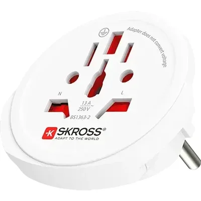 Skross адаптер 220V UK/US/World  към EU