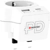 Skross универсален адаптер Europe to UK + 1 x USB  A/C порт, 20W 1500283E