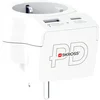 Skross универсален адаптер Europe to USA+1xUSB A/C, 20W , 1500284E