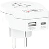 Адаптер SKROSS World to Europe 1500295E, USB, Бял
