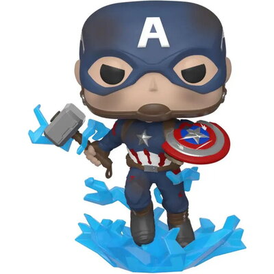 Фигурка Funko Pop! Marvel: Avengers Endgame - Captain America With Broken Shield & Mjolnir #573