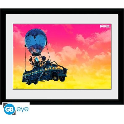 GBEYE FORTNITE - Framed print "Battle Bus" (30x40)