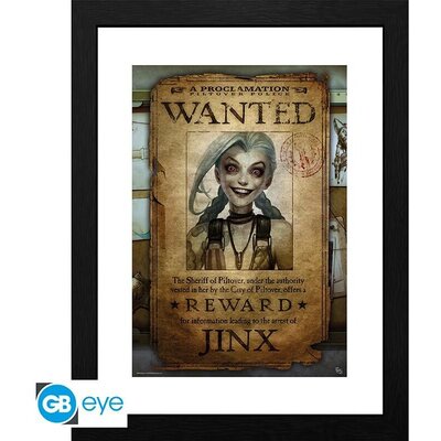 GBEYE LEAGUE OF LEGENDS - Framed print "Jinx Wanted" (30x40)