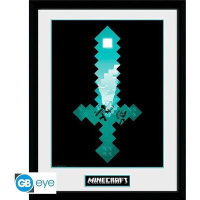 GBEYE MINECRAFT - Framed print "Diamond Sword" (30x40)