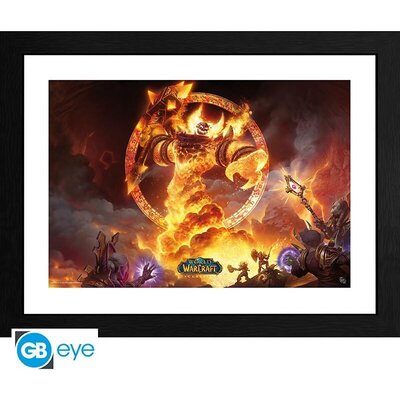 GBEYE WORLD OF WARCRAFT - Framed print "Ragnaros" (30x40)