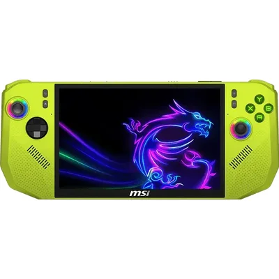 Игрова конзола MSI CLAW A8 BZ2EM-058GR - 8" IPS FHD+(1920x1200) 120Hz VRR, 24GB LPDDR5x, 1TB SSD, Windows 11 Home - Neon Gr