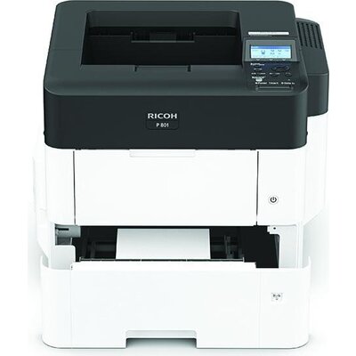 Лазерен принтер RICOH P 801, A4, 60 ppm, USB 2.0, LAN, NFC, Стартов тонер 11000 стр.