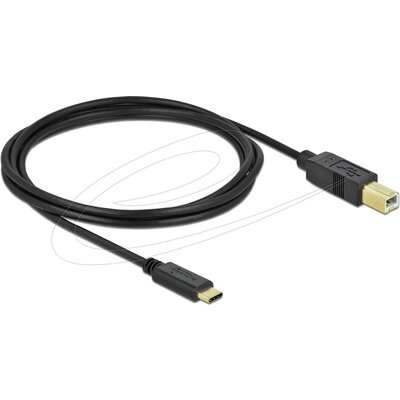 Кабел Delock USB-A 3.0 мъжко - USB-B мъжко, 5 м, 5 Gbps, Premium, Черен