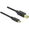 Кабел Delock USB-A 3.0 мъжко - USB-B мъжко, 5 м, 5 Gbps, Premium, Черен