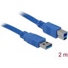 Кабел Delock USB-A - USB-B, 2m