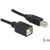 Кабел Delock USB-B мъжко - USB-B женско, 5 м, USB2.0