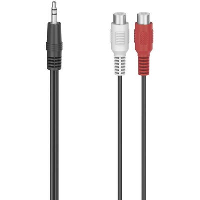 HAMA Аудио адаптер, 2 x RCA женско - 3.5 mm жак мъжко, стерео