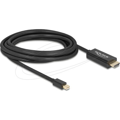 Delock Кабел пасивен mini DisplayPort 1.1 към HDMI, 1 m