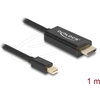 Delock Кабел пасивен mini DisplayPort 1.1 към HDMI, 1 m