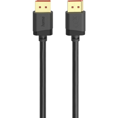 HAMA Кабел DisplayPort, DP 2.1, Ultra-HD 8K, 40 Gbit/s, 2 м