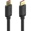 HAMA Кабел DisplayPort, DP 2.1, Ultra-HD 16K, 80 Gbit/s, 2 m