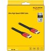 Кабел Delock Ultra High Speed, HDMI мъжко - HDMI мъжко, 48 Gbit/s, 8K 60 Hz, 2 м, Червен