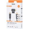 Кабел HAMA 205162, HDMI мъжко - HDMI мъжко, + HDMI адаптер(mini / micro), 1.5 м, Черен