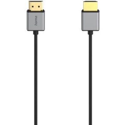 Кабел Hama, HDMI мъжко - HDMI мъжко, 8K, Алуминий, 1.5 м