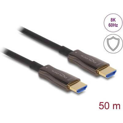 Оптичен кабел Delock, HDMI 8K, 60Hz, 48Gbps, 50 m