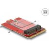 Адаптер Delock, Mini PCIe към M.2 Key E slot