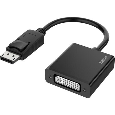 Адаптер HAMA  DisplayPort мъжко - DVI женско, Ultra-HD 4K, Essential, Черен