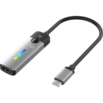 Адаптер j5create JCA157, USB-C мъжко - HDMI 2.1 женско, 8K