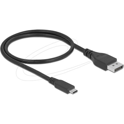 Двупосочен кабел Delock USB Type-C към DisplayPort (DP Alt режим) 8K 60 Hz 0.5m, сертифициран