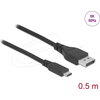 Двупосочен кабел Delock USB Type-C към DisplayPort (DP Alt режим) 8K 60 Hz 0.5m, сертифициран