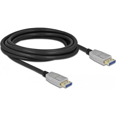 Кабел Delock DisplayPort 2.0 мъжко - DisplayPort мъжко, 3.0м, 10K, Черен